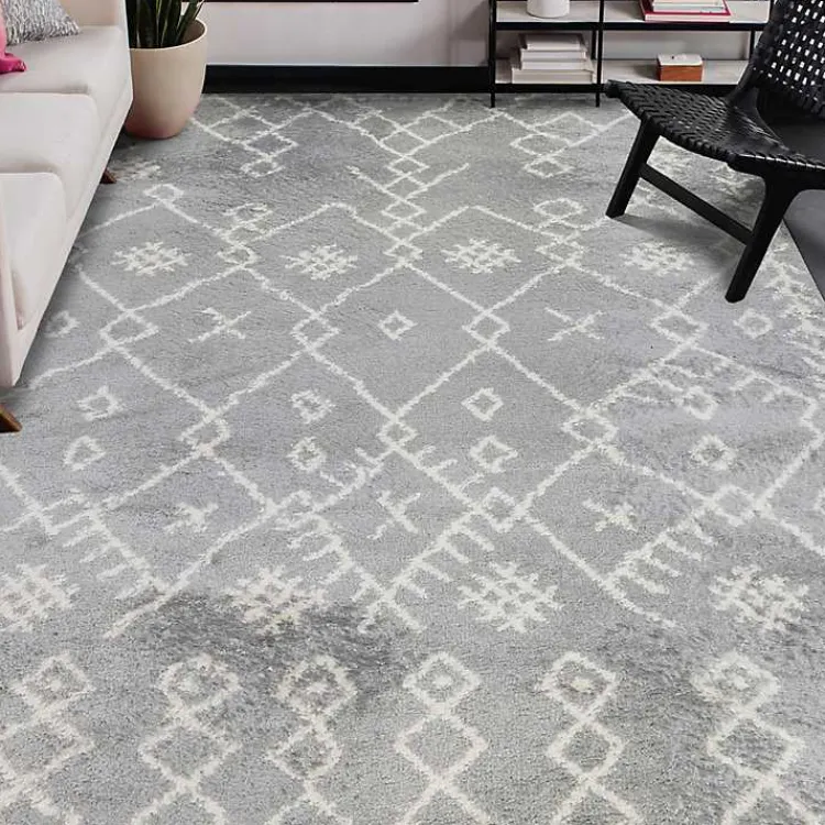 Kirklands Home Geometric Area Rug, 5x8 Gray Online