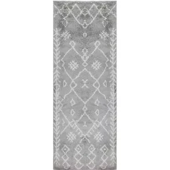 Kirklands Home Geometric Runner Gray