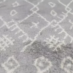 Kirklands Home Geometric Runner Gray