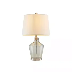 Kirklands Home Gray Glass Bold Table Lamps, Set of 2 White Best