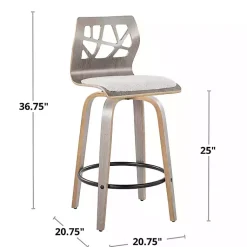 Kirklands Home Golia Swivel Counter Stools, Set of 2 Gray Online
