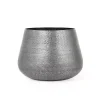 Kirklands Home Gray Hammered Metal Retta Planter Best