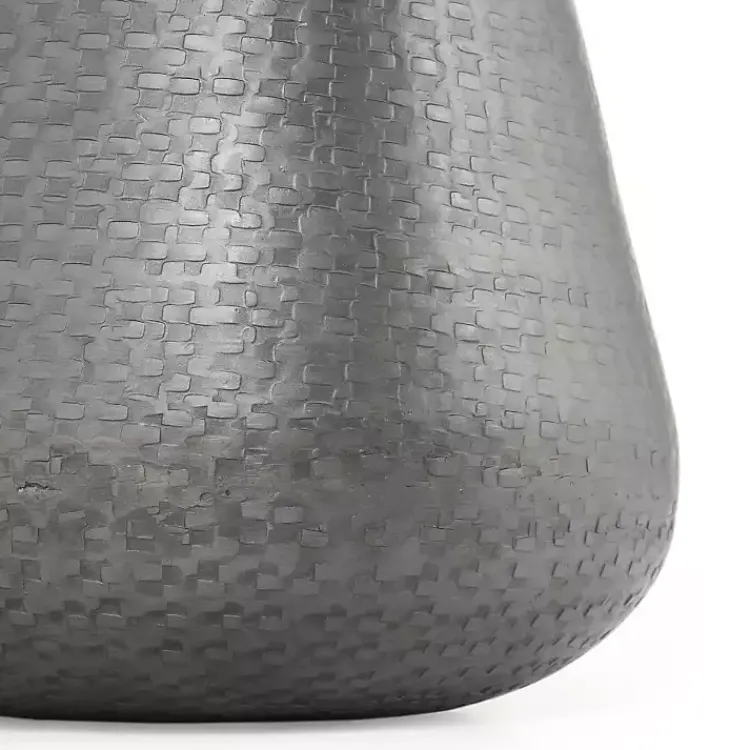Kirklands Home Gray Hammered Metal Retta Planter Best