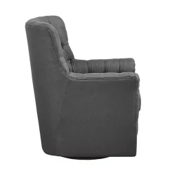 Kirklands Home Hand-Tufted Swivel Glider Accent Chair Gray Online