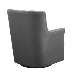 Kirklands Home Hand-Tufted Swivel Glider Accent Chair Gray Online