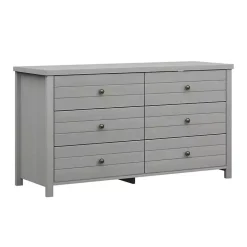 Kirklands Home Harmony 6-Drawer Wood Dresser Gray Sale
