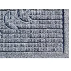 Kirklands Home Hello Ribbed Durable Doormat Gray Hot