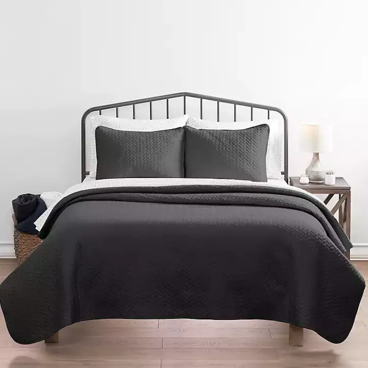 Kirklands Home Herring 3-pc. Queen Quilted Coverlet Set Gray Discount