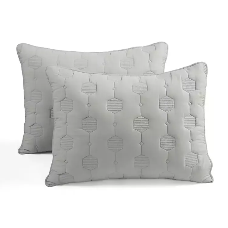 Kirklands Home Hexagon Honeycomb 3-pc. Full/Queen Quilt Set Gray Discount