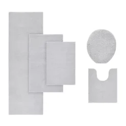 Kirklands Home High Pile Marshmallow Bath Mat, 40 in. Gray Best