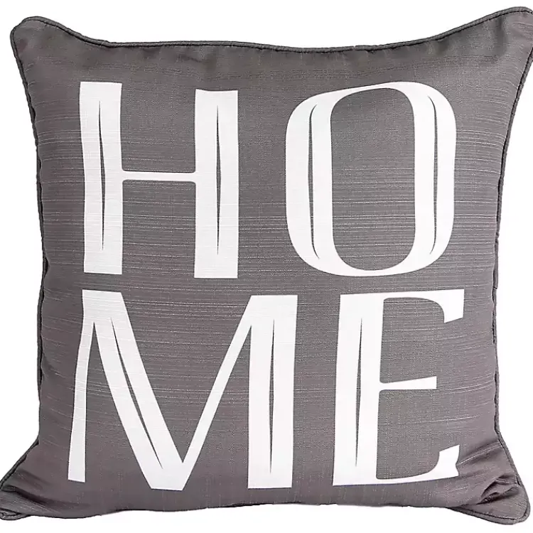 Pillows>Kirklands Home Gray Home Sentiment Pillow