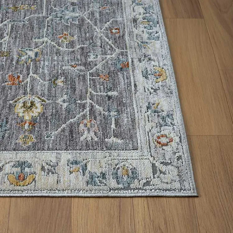 Kirklands Home Gray Ivory Accent Rug, 2x3 Outlet
