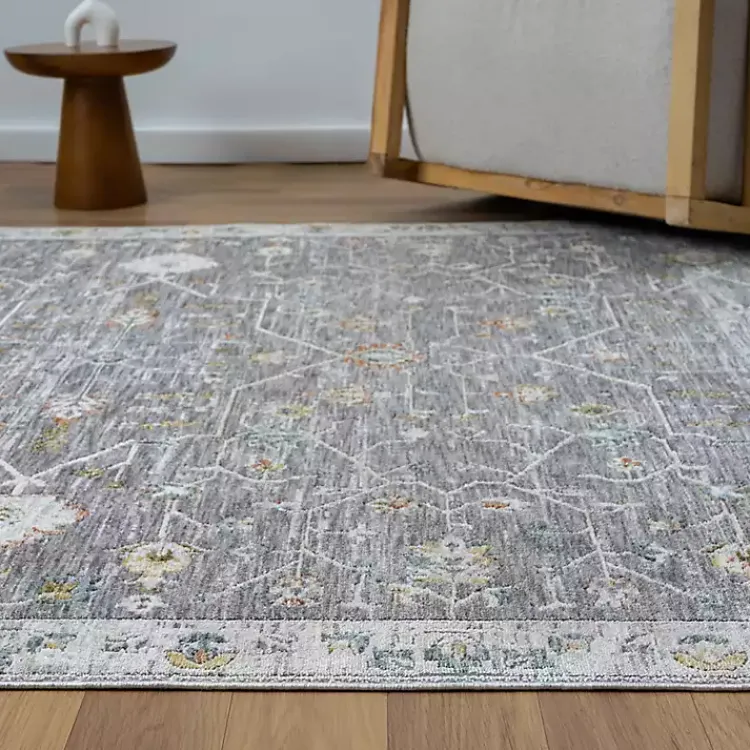 Kirklands Home Gray Ivory Accent Rug, 2x3 Outlet