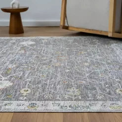 Kirklands Home Gray Ivory Area Rug, 5x8 Sale
