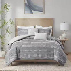Kirklands Home Jacquard 5-pc. California King Comforter Set Gray Online