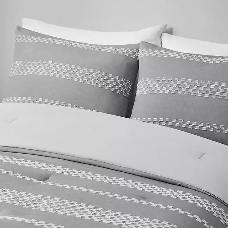 Kirklands Home Jacquard 5-pc. California King Comforter Set Gray Online