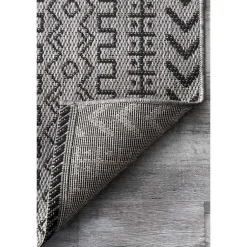 Kirklands Home Jamie Outdoor Area Rug, 6x9 Gray Outlet