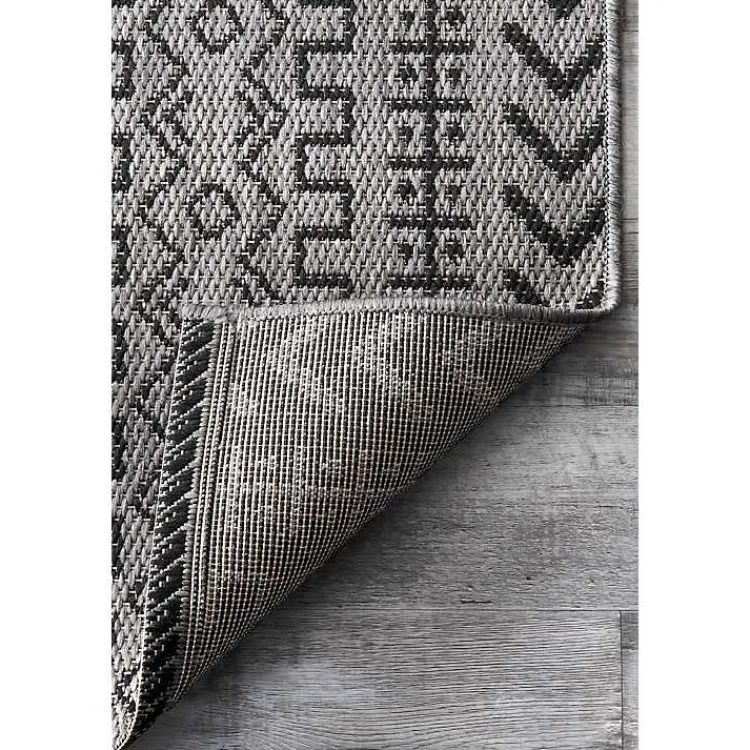 Kirklands Home Jamie Outdoor Area Rug, 6x9 Gray Outlet