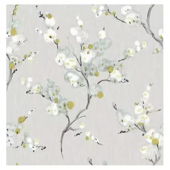 Kirklands Home Gray Japanese Blossom Peel & Stick Wallpaper Clearance