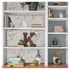 Kirklands Home Gray Japanese Blossom Peel & Stick Wallpaper Clearance
