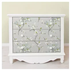 Kirklands Home Gray Japanese Blossom Peel & Stick Wallpaper Clearance