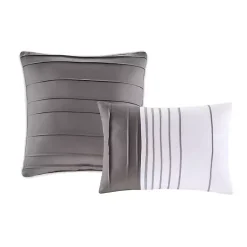Kirklands Home Jax Plaid 4-pc. Twin/Twin XL Comforter Set Gray New
