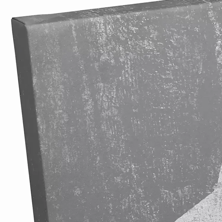 Christmas Art & Wall Decor>Kirklands Home Joy Script Canvas Art Print Gray