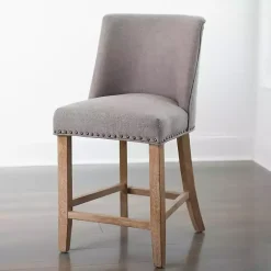 Kirklands Home Julia Counter Stool Gray Clearance