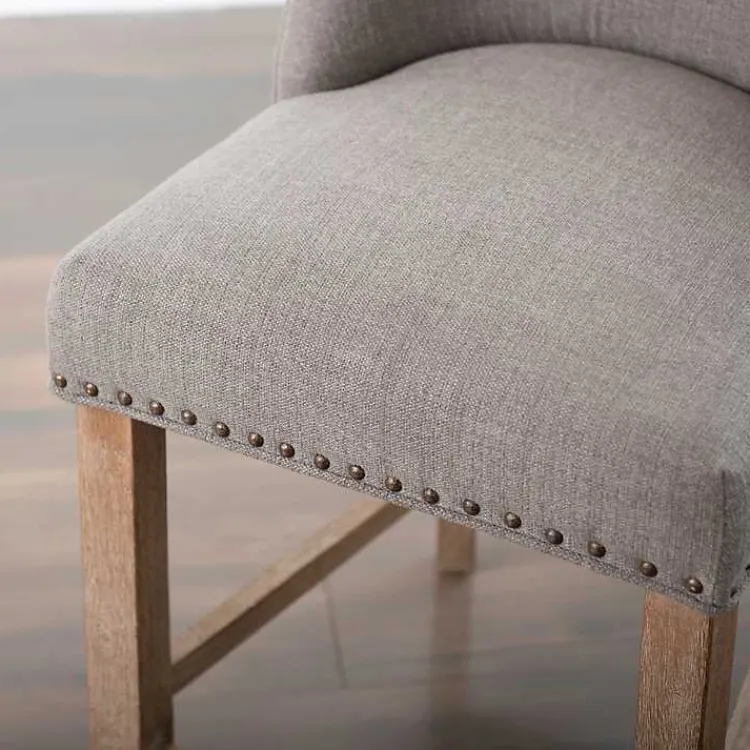 Kirklands Home Julia Counter Stool Gray Clearance