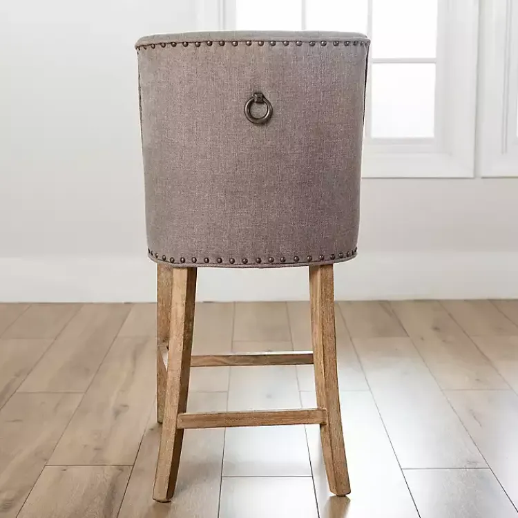 Kirklands Home Julia Counter Stool Gray Clearance