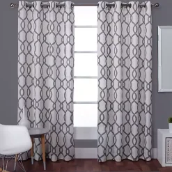 Kirklands Home Kenzie Curtain Panel Set, 108 in. Gray Discount