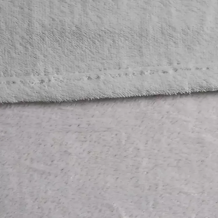 Blankets & Throws>Kirklands Home King Oversize Plush Blanket Gray