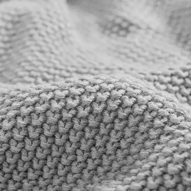 Blankets & Throws>Kirklands Home King Rylan Knit Blanket Gray