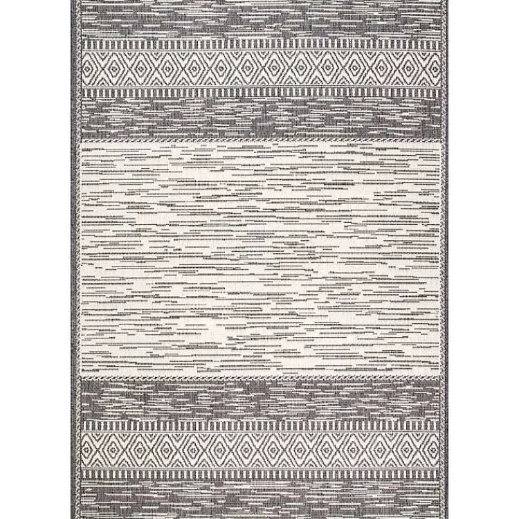 Kirklands Home Lana Stripe Outdoor Rug, 7x10 Gray Best