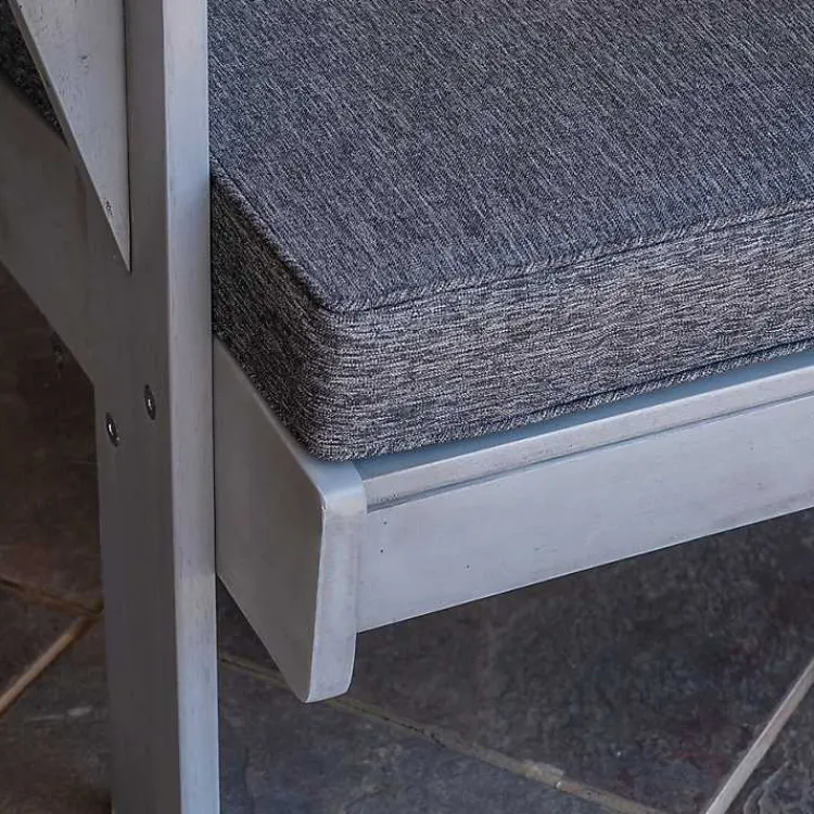 Kirklands Home Lanier Chair with Cushion Gray Sale