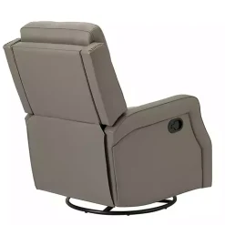 Kirklands Home Leather Swivel Rocker Recliner Gray Sale