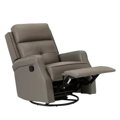 Kirklands Home Leather Swivel Rocker Recliner Gray Sale