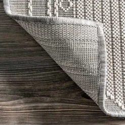 Kirklands Home Gray Lee Global Stripes Outdoor Area Rug, 5x8 Outlet