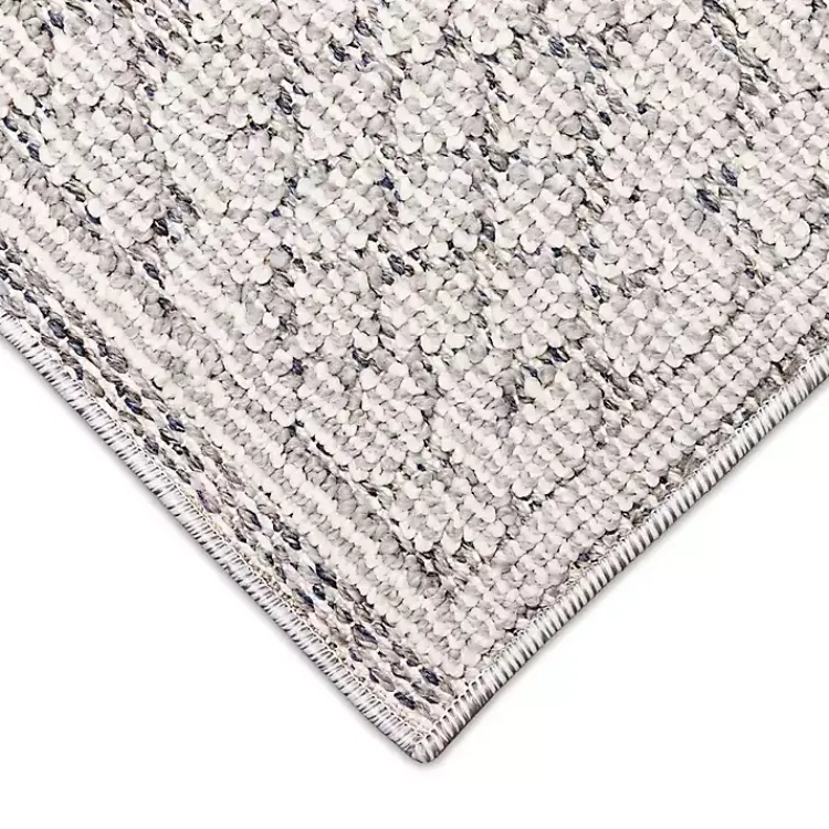Kirklands Home Leopard Border Outdoor Area Rug, 5x7 Gray Clearance