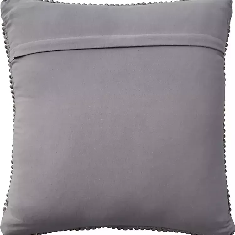 Christmas Pillows>Kirklands Home Looped Snowflake Pillow Gray