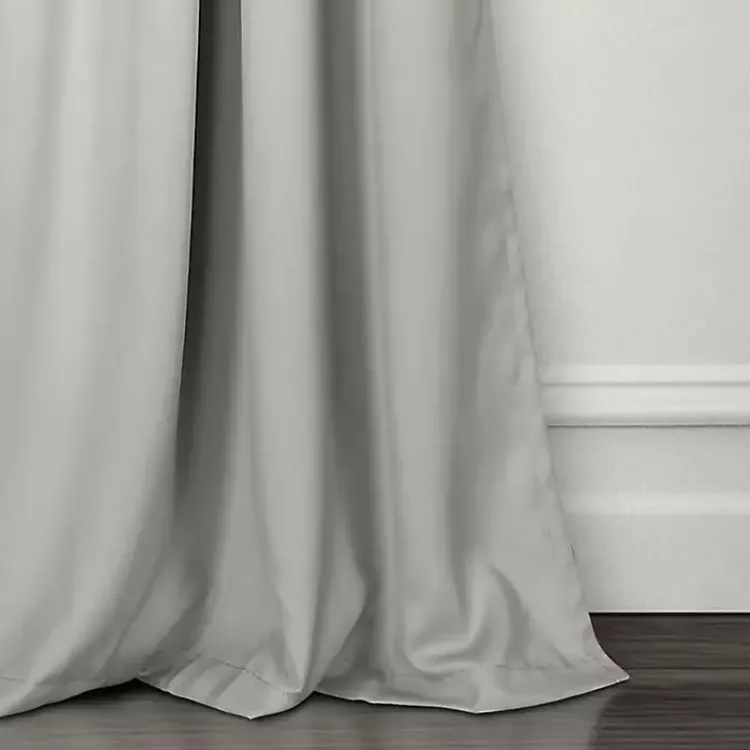 Kirklands Home Lush Insulated Curtain Panel Set, 120 in. Gray Discount