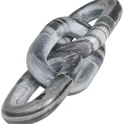 Statues & Figurines>Kirklands Home Gray Marble 3-Link Chain Sculpture