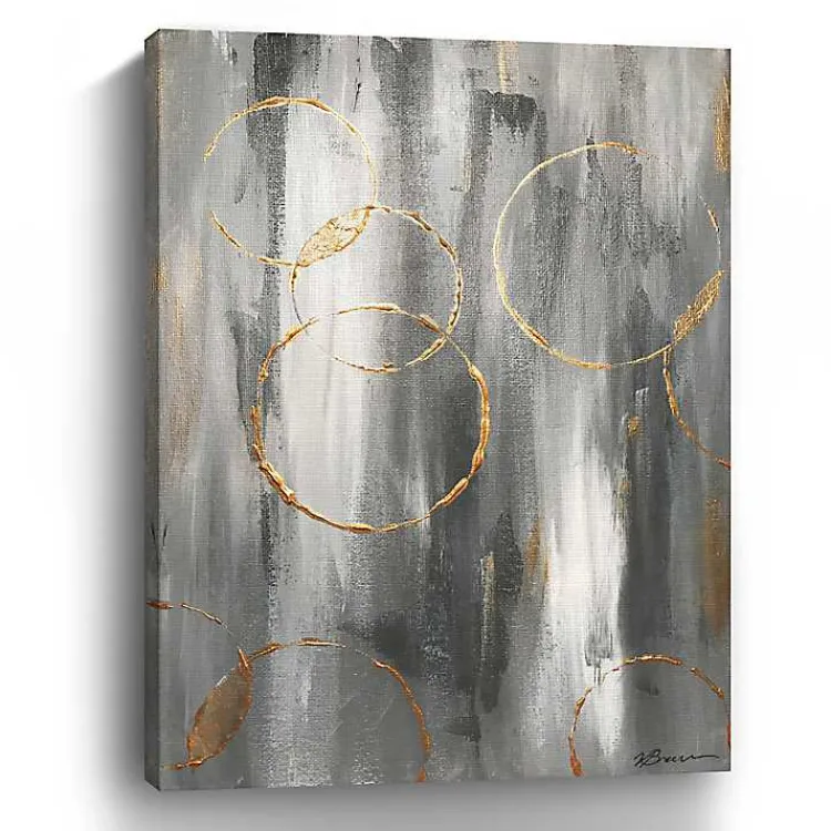 Kirklands Home Gray Matter Abstract Canvas Art Print Discount