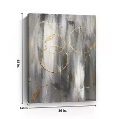 Kirklands Home Gray Matter Abstract Canvas Art Print Discount