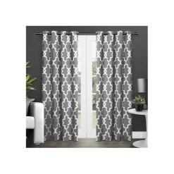Kirklands Home Maxwell Blackout Curtain Panel Set, 84 in. Gray Hot