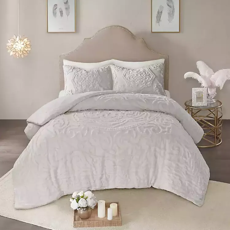 Kirklands Home Medallion California King 3-pc. Comforter Set Gray