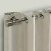 Kirklands Home Gray Metal Blackout Finial Curtain Rod, 72 in. Clearance