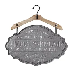 Kirklands Home Metal Laundry Room Wall Plaque Gray Sale