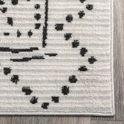 Kirklands Home Gray Millie Dotted Trellis Area Rug, 9x12 Best