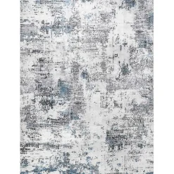 Kirklands Home Gray Modern Abstract Washable Area Rug, 3x5 Outlet